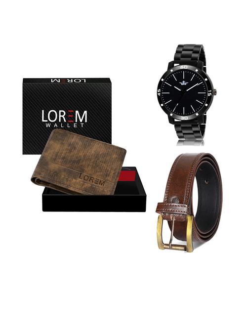 belt, wallet & watch gift combo - 19238163 - Very Small Image - 1