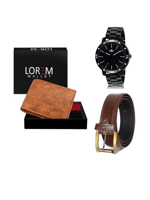 belt, wallet & watch gift combo - 19238164 - Very Small Image - 1