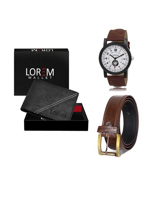 belt, wallet & watch gift combo - 19238213 - Very Small Image - 1