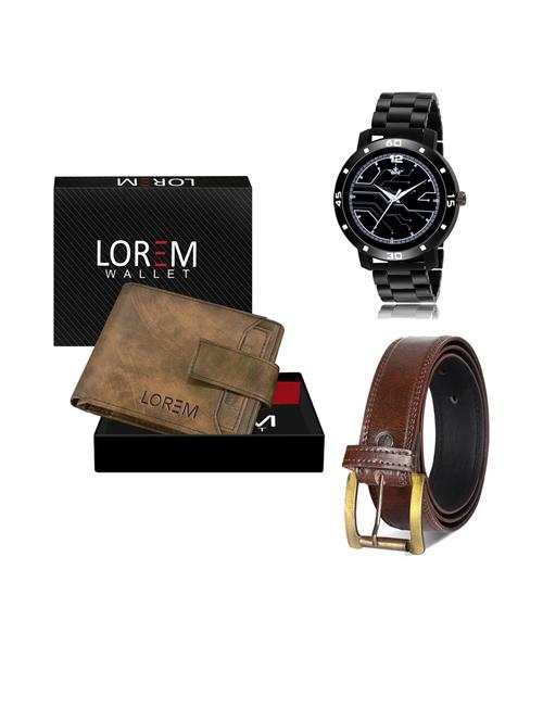 belt, wallet & watch gift combo - 19238215 - Very Small Image - 1