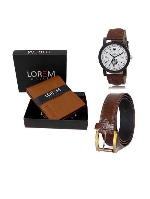 belt, wallet & watch gift combo - 19238249 - Very Small Image - 1