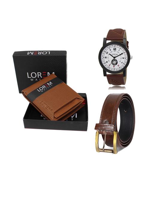 belt, wallet & watch gift combo - 19238251 - Very Small Image - 1