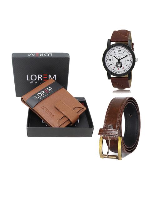 belt, wallet & watch gift combo - 19238259 - Very Small Image - 1
