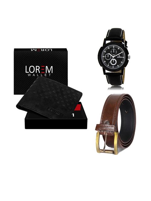 belt, wallet & watch gift combo - 19238365 - Very Small Image - 1