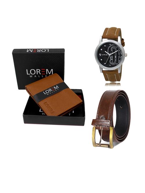 belt, wallet & watch gift combo - 19238410 - Very Small Image - 1