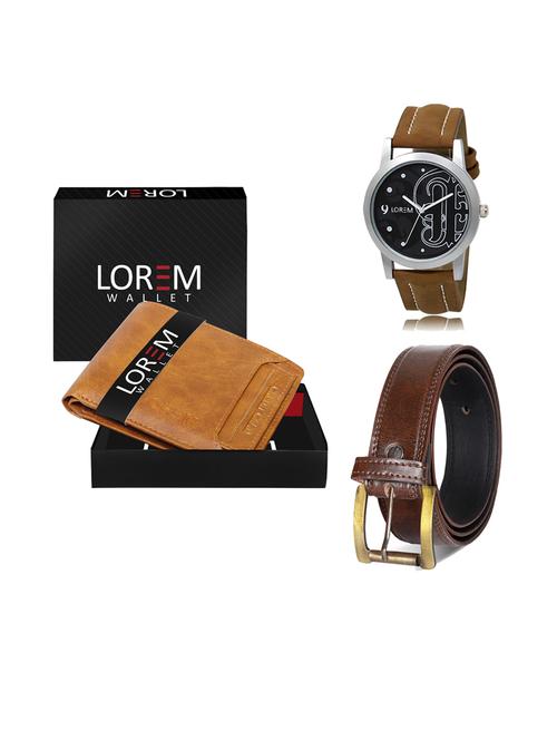 belt, wallet & watch gift combo - 19238420 - Very Small Image - 1