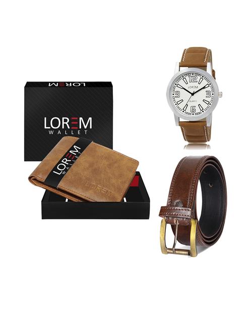 belt, wallet & watch gift combo - 19238456 - Very Small Image - 1