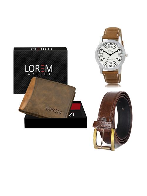 belt, wallet & watch gift combo - 19238475 - Very Small Image - 1