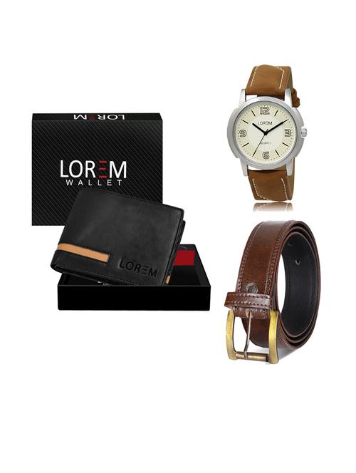 belt, wallet & watch gift combo - 19238561 - Very Small Image - 1