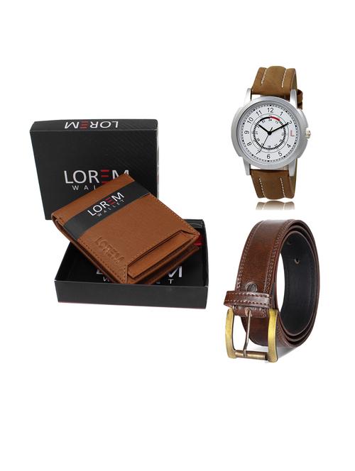 belt, wallet & watch gift combo - 19238571 - Very Small Image - 1
