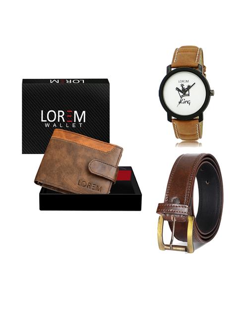 belt, wallet & watch gift combo - 19238693 - Very Small Image - 1