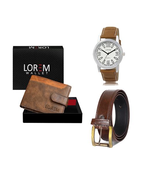 belt, wallet & watch gift combo - 19238698 - Very Small Image - 1