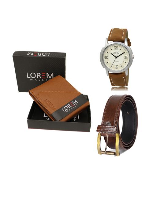 belt, wallet & watch gift combo - 19238707 - Very Small Image - 1