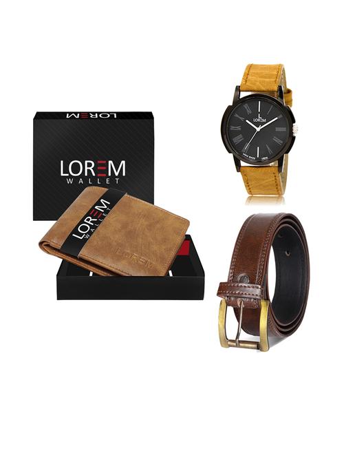 belt, wallet & watch gift combo - 19238713 - Very Small Image - 1