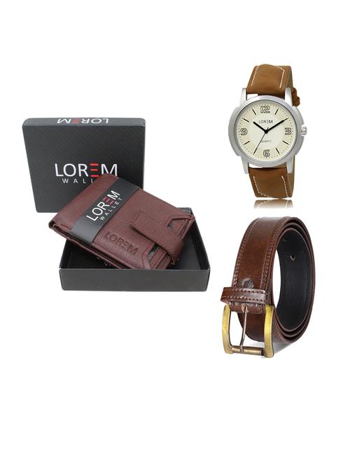 belt, wallet & watch gift combo - 19238730 - Very Small Image - 1