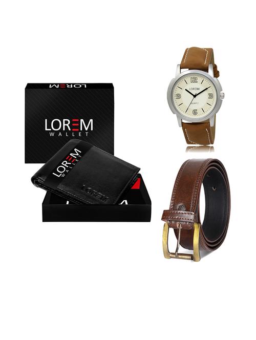 belt, wallet & watch gift combo - 19238750 - Very Small Image - 1
