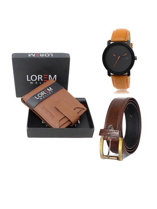 belt, wallet & watch gift combo - 19238774 - Very Small Image - 1