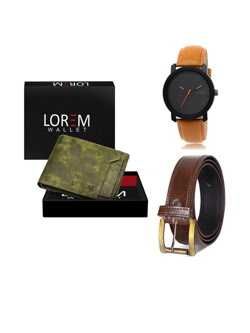 belt, wallet & watch gift combo - 19238783 - Very Small Image - 1
