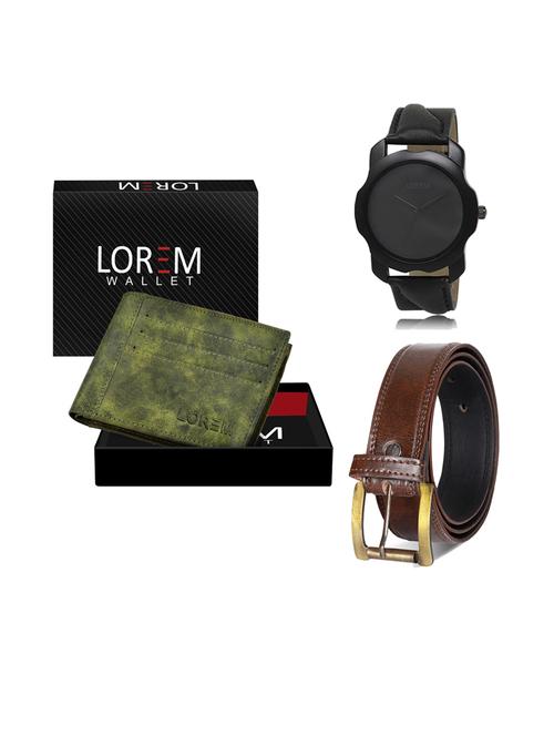 belt, wallet & watch gift combo - 19238916 - Very Small Image - 1