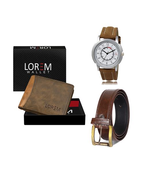 belt, wallet & watch gift combo - 19238929 - Very Small Image - 1