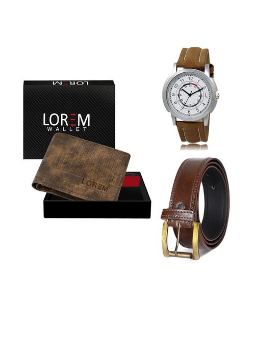 belt, wallet & watch gift combo - 19238935 - Very Small Image - 1