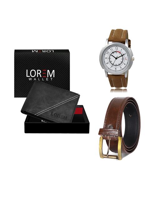 belt, wallet & watch gift combo - 19238957 - Very Small Image - 1