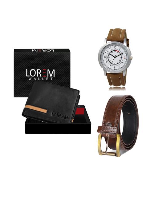 belt, wallet & watch gift combo - 19238979 - Very Small Image - 1