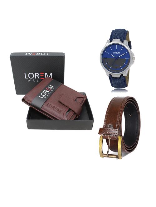 belt, wallet & watch gift combo - 19239036 - Very Small Image - 1
