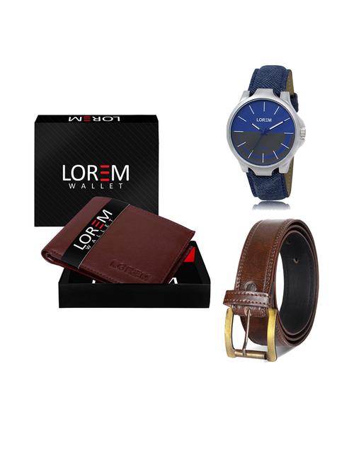 belt, wallet & watch gift combo - 19239043 - Very Small Image - 1