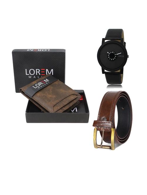 belt, wallet & watch gift combo - 19239096 - Very Small Image - 1