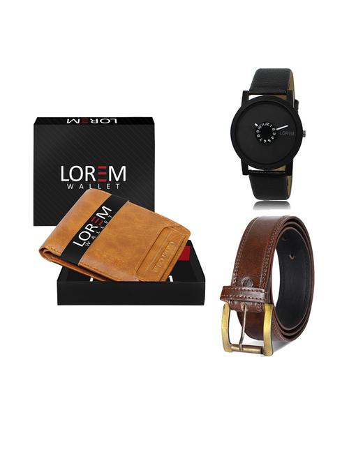 belt, wallet & watch gift combo - 19239097 - Very Small Image - 1