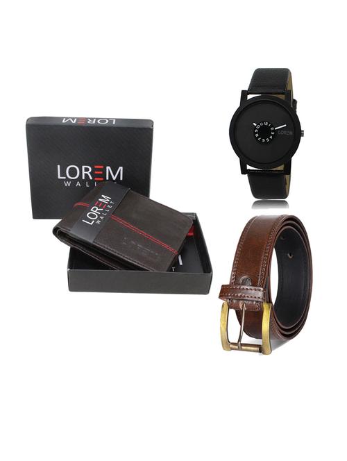 belt, wallet & watch gift combo - 19239098 - Very Small Image - 1