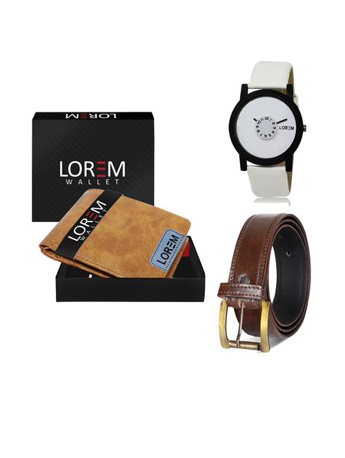 belt, wallet & watch gift combo - 19239172 - Very Small Image - 1