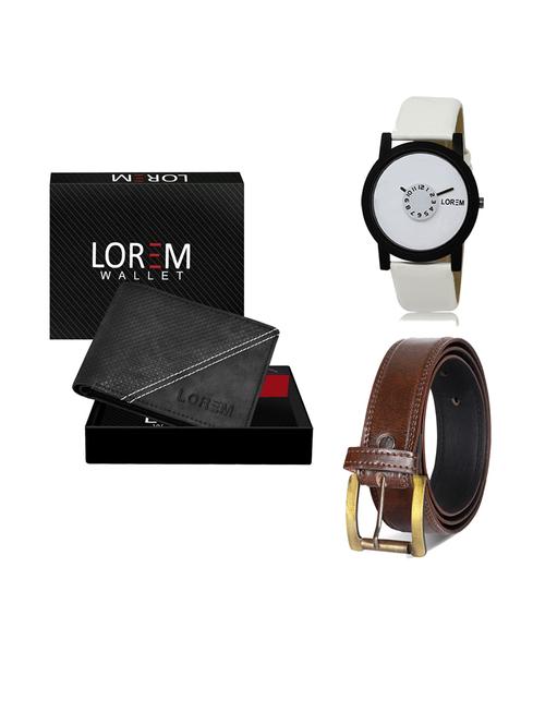 belt, wallet & watch gift combo - 19239207 - Very Small Image - 1