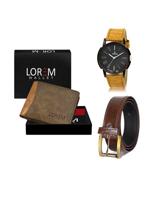belt, wallet & watch gift combo - 19239208 - Very Small Image - 1