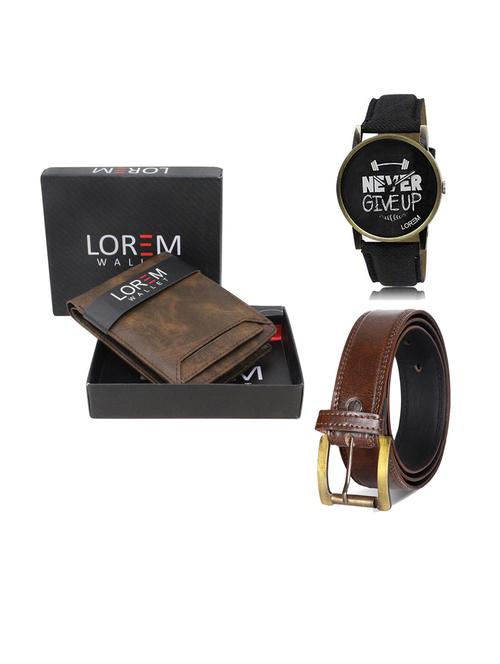belt, wallet & watch gift combo - 19239229 - Very Small Image - 1