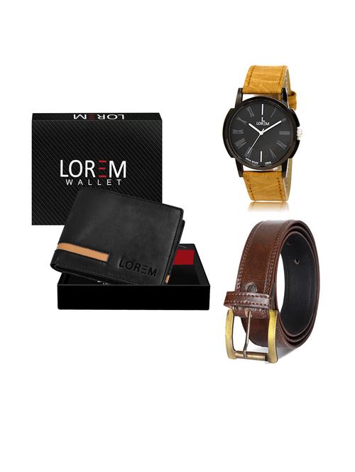 belt, wallet & watch gift combo - 19239257 - Very Small Image - 1