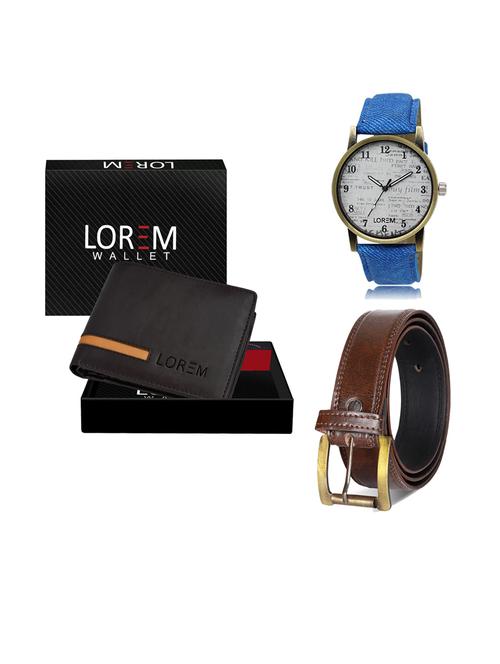 belt, wallet & watch gift combo - 19239353 - Very Small Image - 1