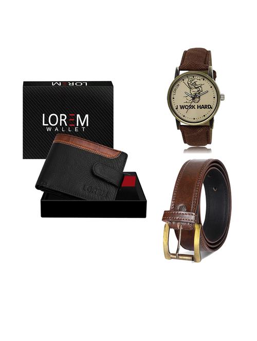 belt, wallet & watch gift combo - 19239425 - Very Small Image - 1