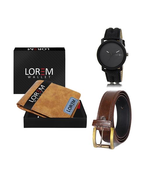 belt, wallet & watch gift combo - 19239433 - Very Small Image - 1