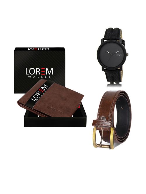 belt, wallet & watch gift combo - 19239436 - Very Small Image - 1