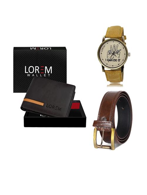 belt, wallet & watch gift combo - 19239491 - Very Small Image - 1