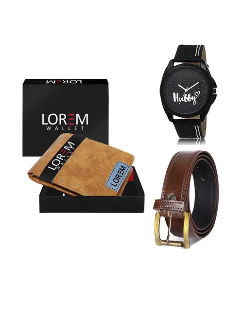 belt, wallet & watch gift combo - 19239510 - Very Small Image - 1