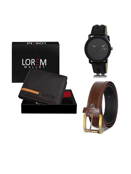belt, wallet & watch gift combo - 19239529 - Very Small Image - 1