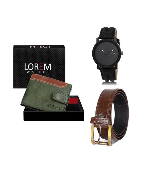 belt, wallet & watch gift combo - 19239538 - Very Small Image - 1