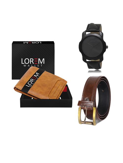 belt, wallet & watch gift combo - 19239553 - Very Small Image - 1