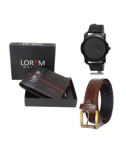 belt, wallet & watch gift combo - 19239556 - Very Small Image - 1