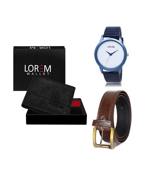 belt, wallet & watch gift combo - 19239682 - Very Small Image - 1