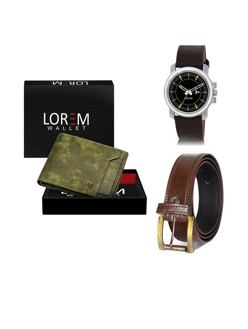 belt, wallet & watch gift combo - 19239728 - Very Small Image - 1