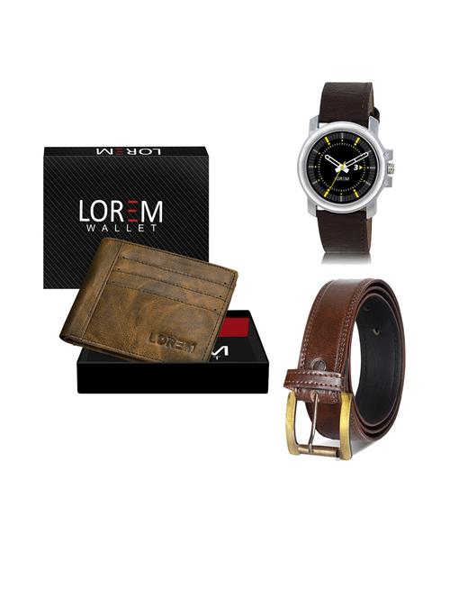 belt, wallet & watch gift combo - 19239733 - Very Small Image - 1